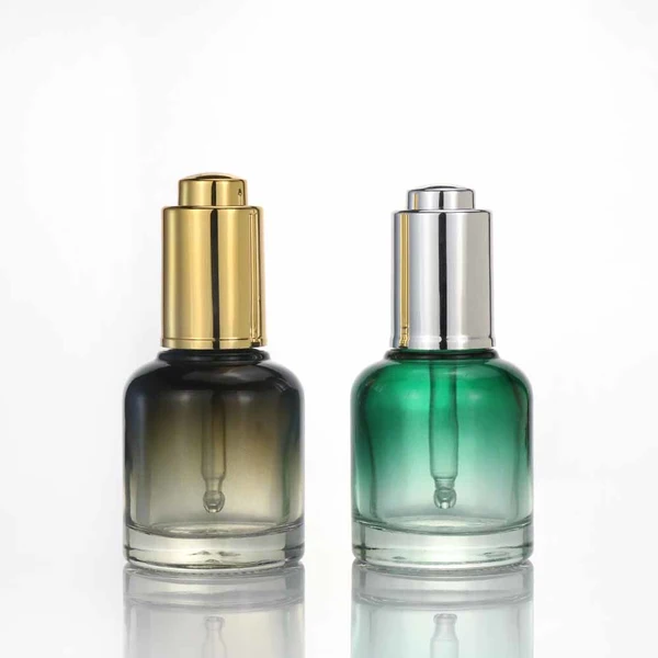 empty skincare lotion cream glass spray round pink cosmetic bottle