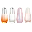 custom empty lotion cream glass dropper serum round  cosmetic bottle