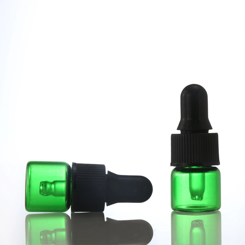 2ml 1ml Small Essential Oil vial with Glass Eye Dropper for perfume