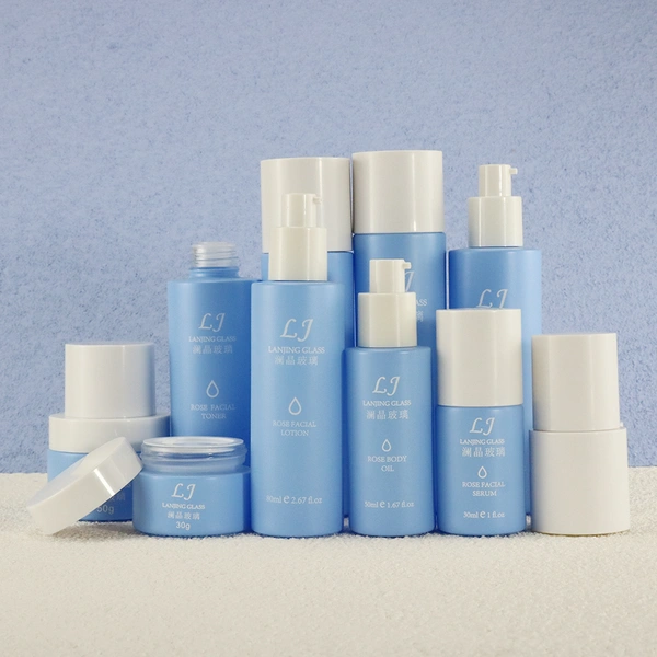 Cosmetic Packaging Perfum Serum  Lotion Glass Bottles and Jars