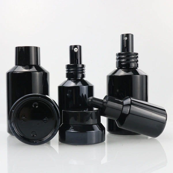 Find high quality 30ml 50ml 60ml 100ml flat shoulder coemtic serum dropper bottle