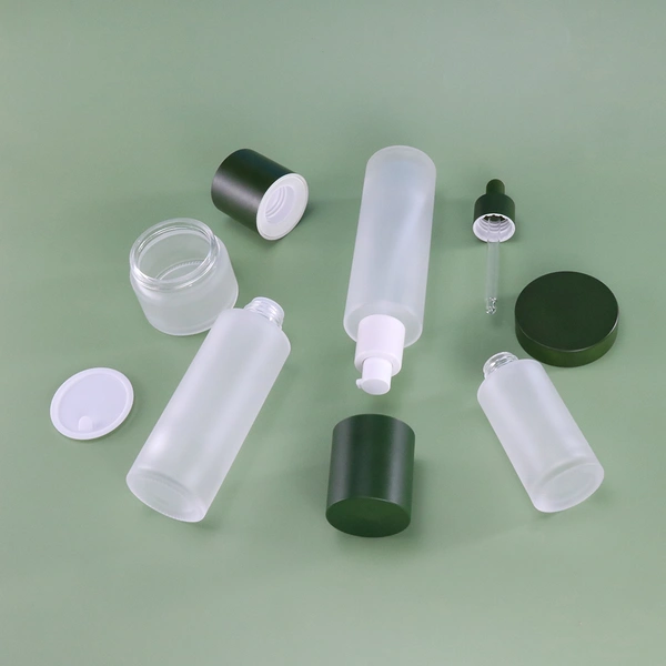 cosmetic oil flat shoulder serum dropper perfume spray pump bottle