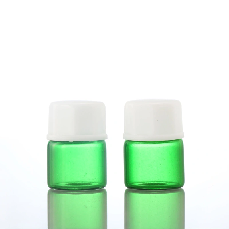  Clear green Mini Trial Sample Essential Oil Glass Dropper Bottle