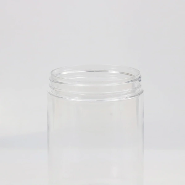  pots cosmetic body scrub container empty pet plastic jars with aluminum lids