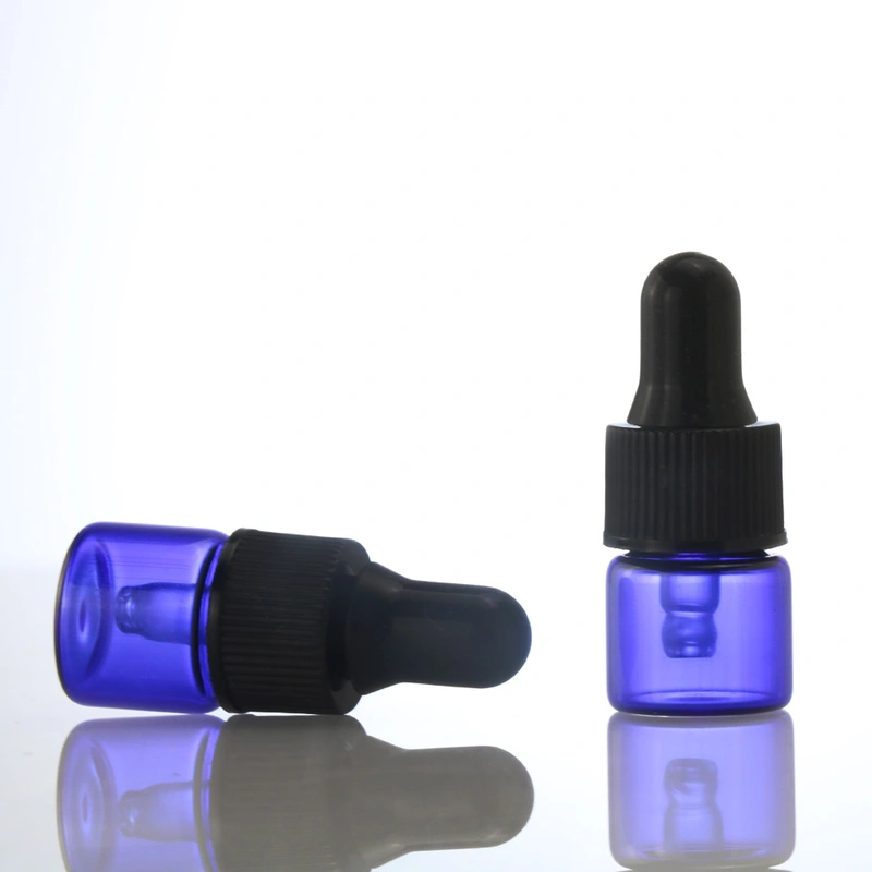 1ml green glass dropper bottle/vials for essential oil/perfume