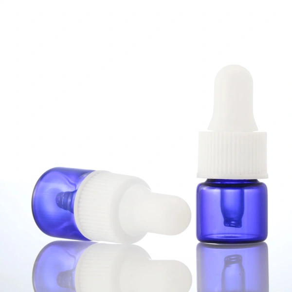 1ml green glass dropper bottle/vials for essential oil/perfume