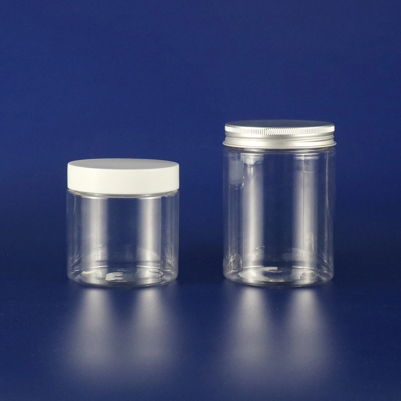 Clear plastic jar pet food Container Food Jar 