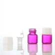 Small pink 2ml brown sample bottle with drip stick