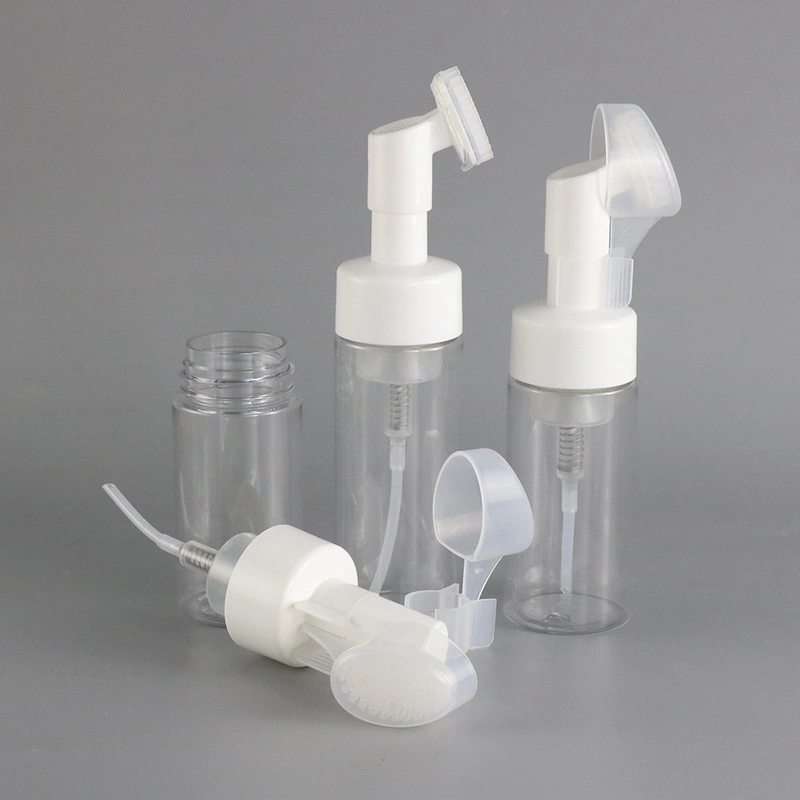 acrylic plastic bottle with lotion pump airless pump bottle