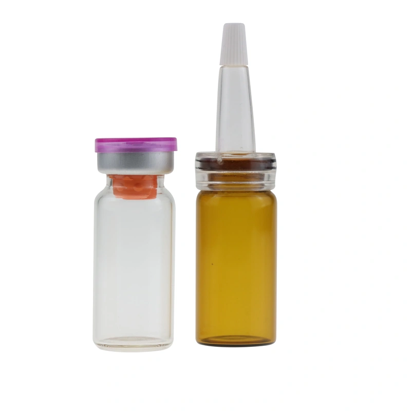 3/5/7/10MLPrivate tube bottle Glass Bottles 7ml with butyl rubber 