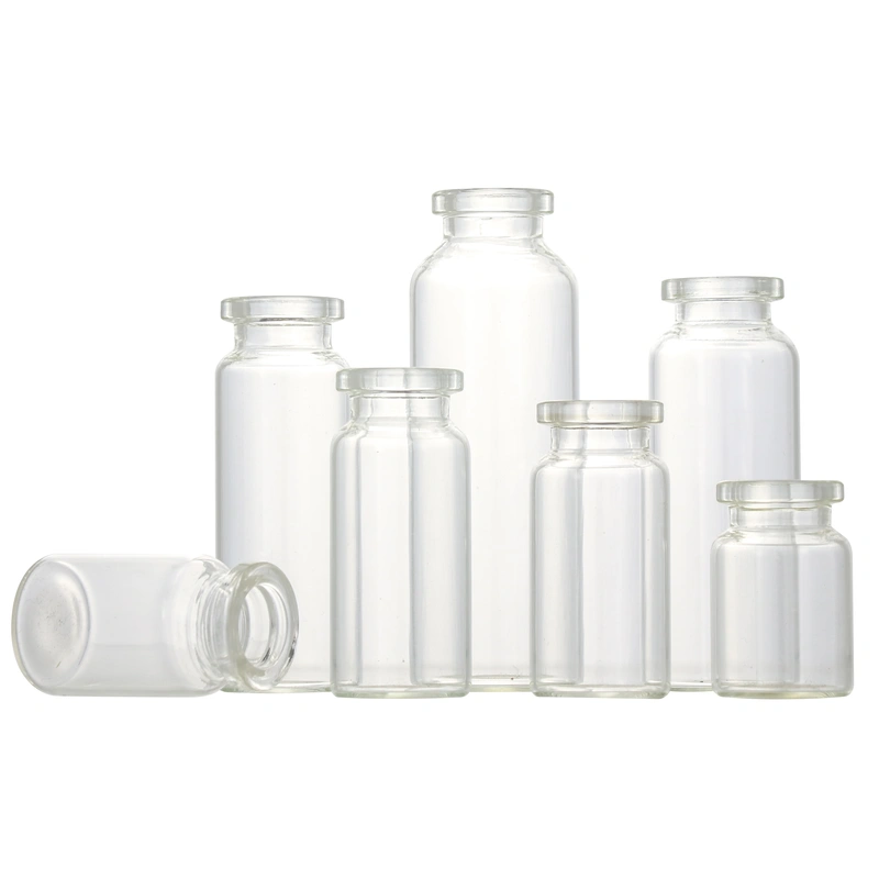 Transparent Tubular Medium Borosilicate Cosmetic  medicine vials
