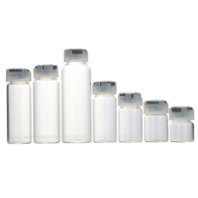 Transparent Tubular Medium Borosilicate Cosmetic  medicine vials