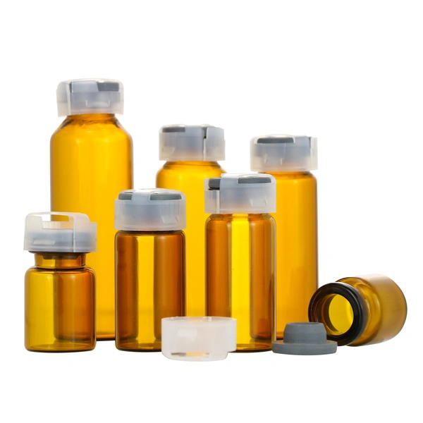 crimp clear amber pharmaceutical glass tubular vials injection bottles