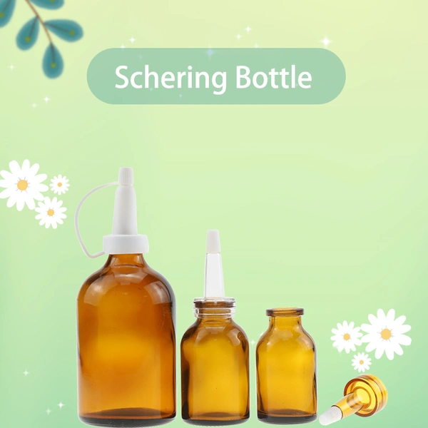 wide mouth Amber Clear Pharmaceutical Capsule Medical Pill Glass Bottle