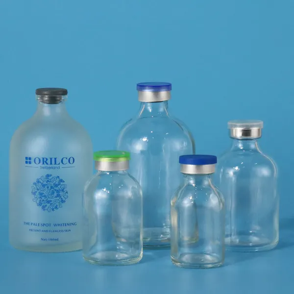 moulded injection glass vial