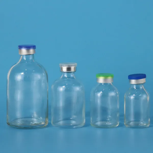 moulded injection glass vial