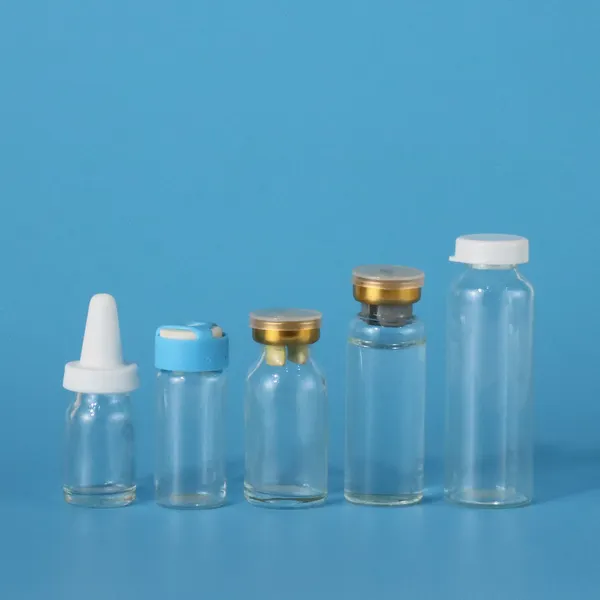 moulded injection glass vial