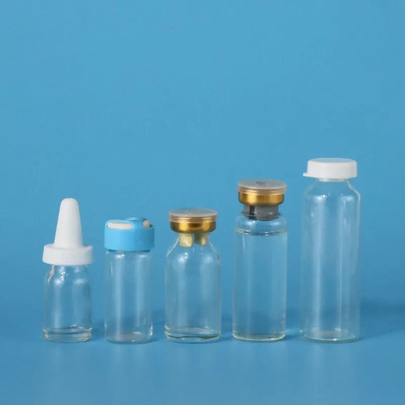 moulded injection glass vial