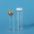 Clear moulded injection vial 50ml glass tube bottle