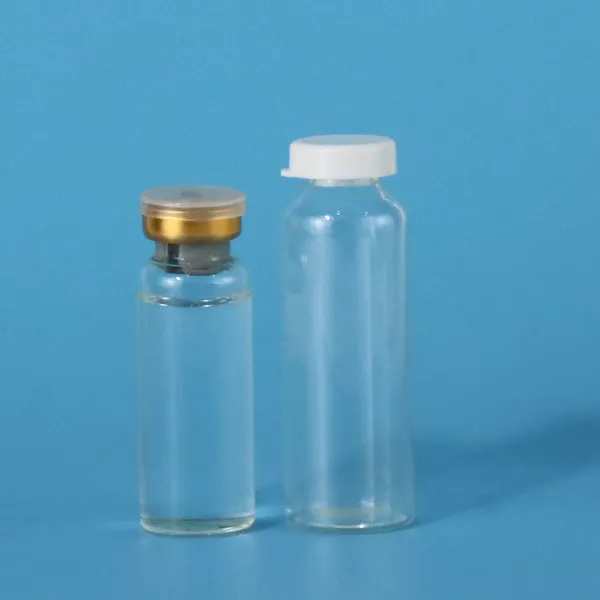 Clear moulded injection vial 50ml glass tube bottle