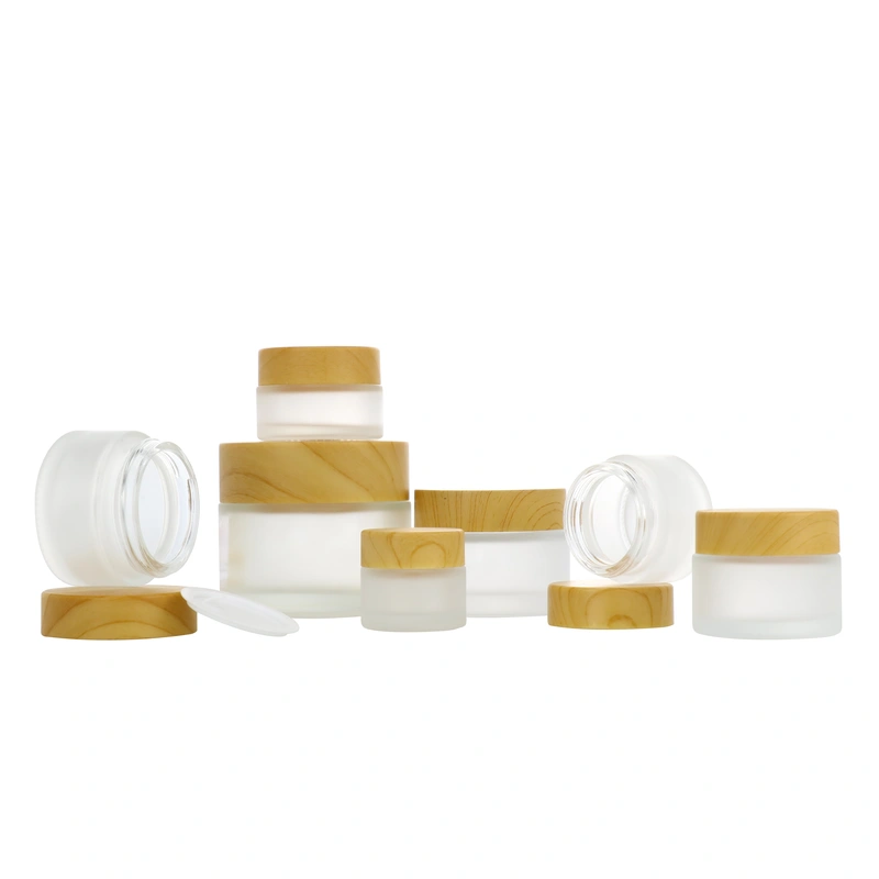Frosted Skin Care Cream Jar Frosted Glass Cosmetic Cream Jar 