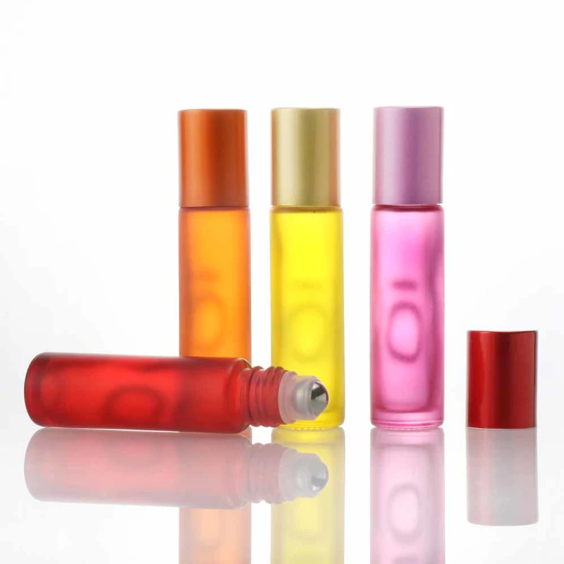 5ml 10ml clear amber shape roll on roller ball essential oil bottles