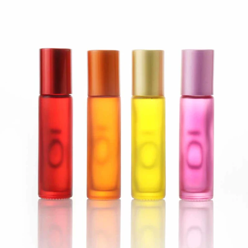 5ml 10ml clear amber shape roll on roller ball essential oil bottles