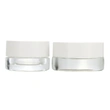  3ml sample jars 5ml round clear jars with white black lid