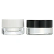  3ml sample jars 5ml round clear jars with white black lid