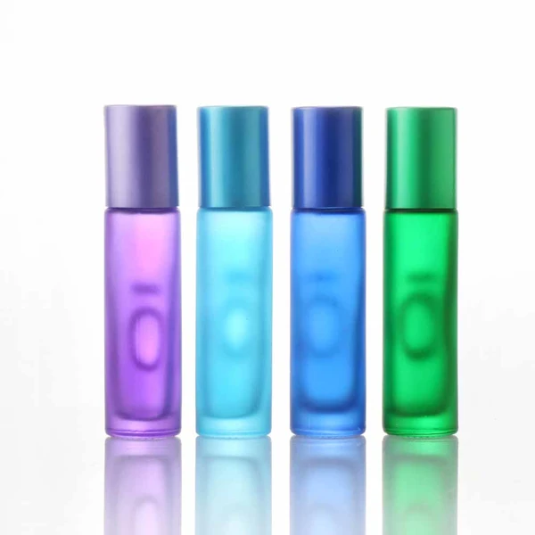 perfume essential oil clear amber roll on roller ball bottles