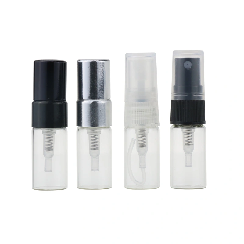 mini atomizer bottle 2ml 3ml 5ml pressure glass perfume spray vials