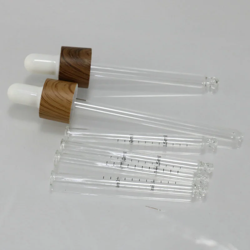 dropper caps for 30ML Glass Bottles with graduated glass pipette