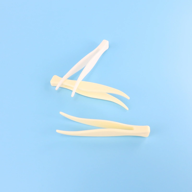 Double Eyelid Tap Stick Tweezers Cosmetic Lenses Case Silicone Tip