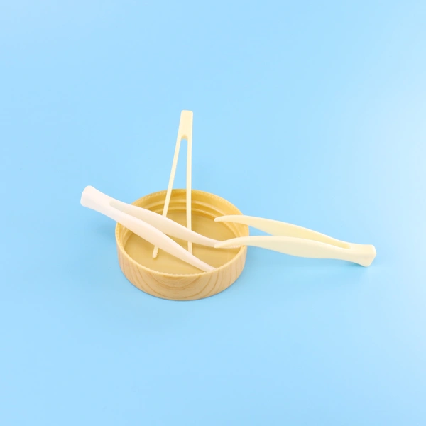 Double Eyelid Tap Stick Tweezers Cosmetic Lenses Case Silicone Tip