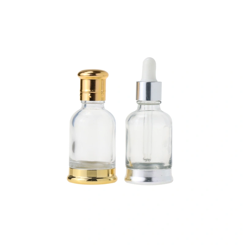 Oil Luxurious Bottle clear glass packaging dropper bottle