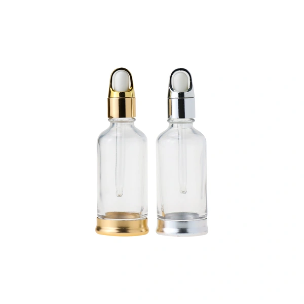 Oil Luxurious Bottle clear glass packaging dropper bottle