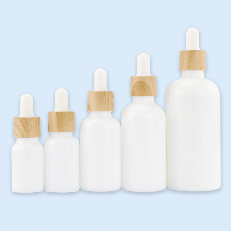 10ml Bamboo Top Amber Essential Oil Glass Dropper Bottle with Dropper