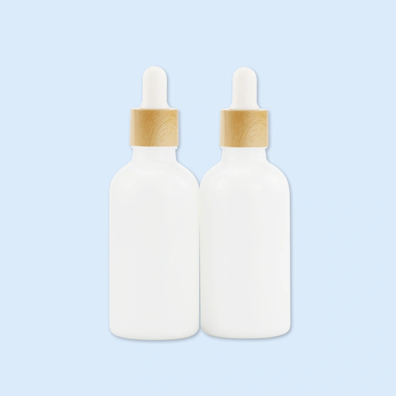 10ml Bamboo Top Amber Essential Oil Glass Dropper Bottle with Dropper