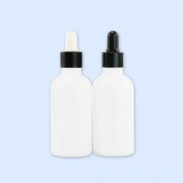 White Essential Oil Serum Glass Dropper Bottle For lotion