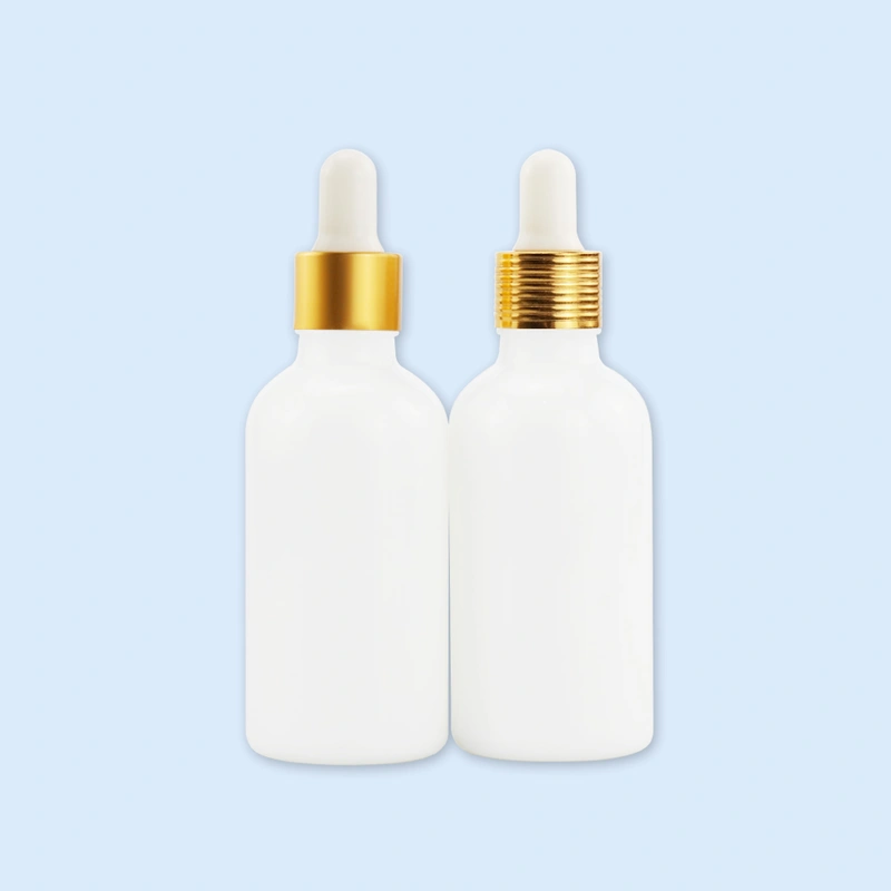 30ml 50ml 100ml amber white euro dropper essential oil bottle
