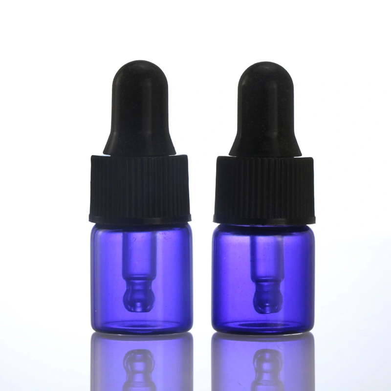 Test 2ml  Perfume Screw Dropper Glass Oil Sample Vials Bottle with Cap