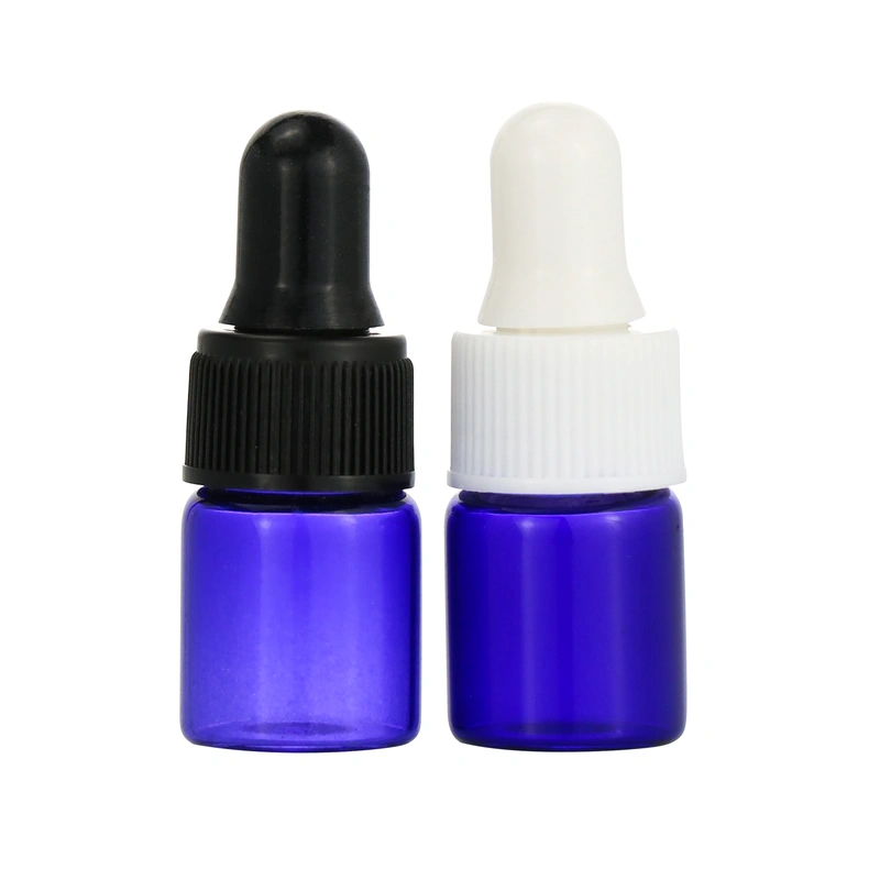 Low MOQ  Essential Oil Glass Bottle Clear Amber Tube Glass Vial 