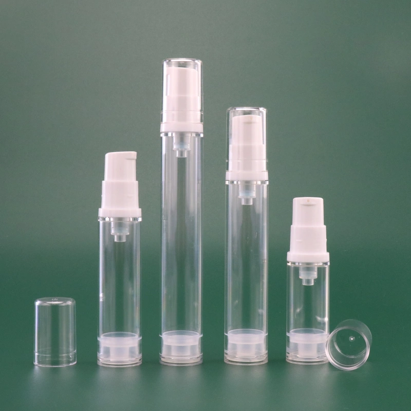 5ml 10ml 12ml 15ml Portable Customized Plastic AS Airless Pump Bottle For Cosmetics