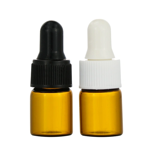 Pink Glass Bottle Clear Amber Tube Glass Vial Of Screw Cap