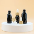  Wholesale 5ml 10ml 15ml black Essential Oil Bottle With Dropper 