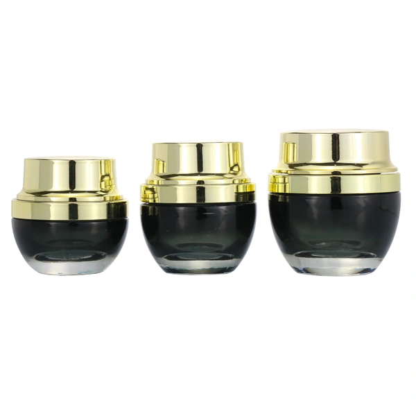 Environmental empty glass cream jar Cosmetic frosted glass container 