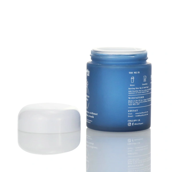 100g Eye Face Cream Empty Round Blue Amber Green Glass Cream Jar