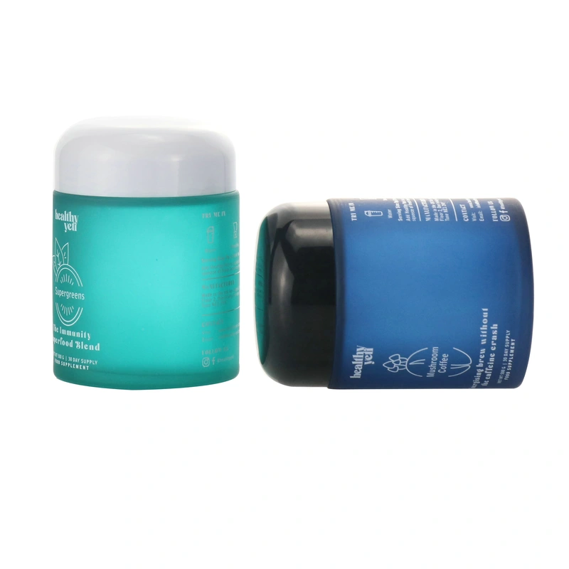 Luxury Matte Facial Lotion Care Cream Jar Glass Cosmetic Cream Jar