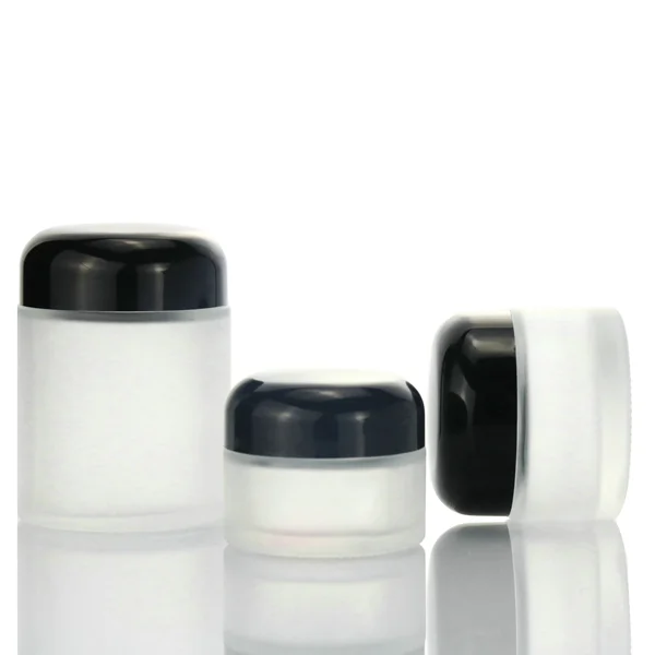 Glass Jars Matte 100ml Cream Container for cosmetics With Lid
