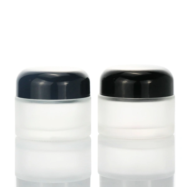 Glass Jars Matte 100ml Cream Container for cosmetics With Lid